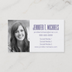 Photo Graduation   Flowers And Feathers Calling Card
