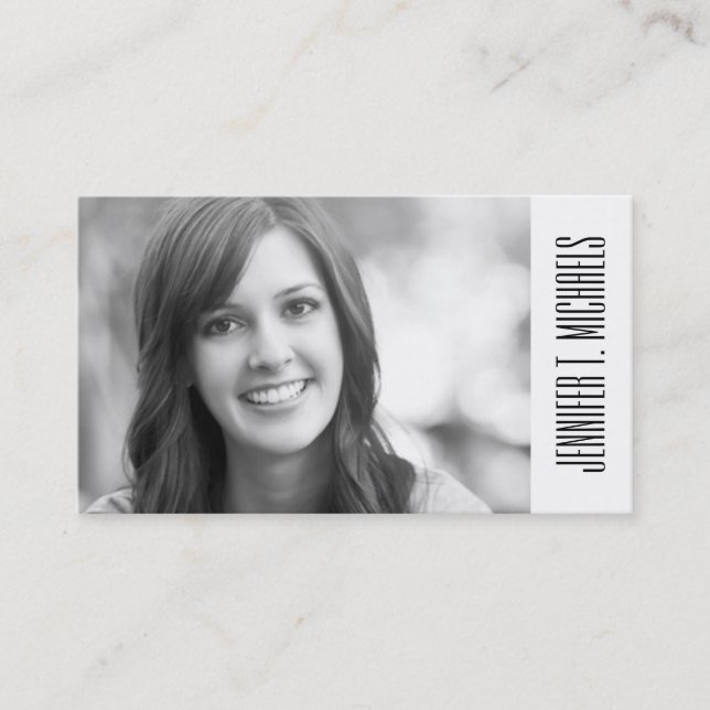 Photo Graduation | Funky pattern Calling Card (Front)