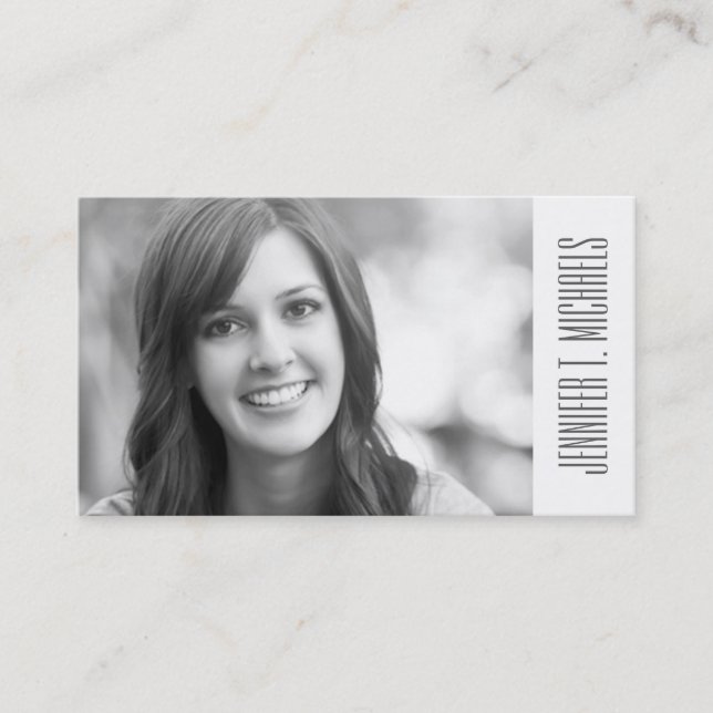 Photo Graduation | Ikat Vintage Pattern Calling Card (Front)