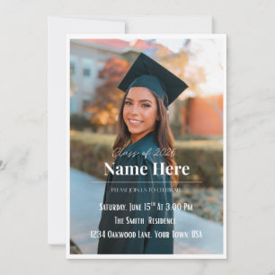 Photo Graduation Invitation   Senior Announcement
