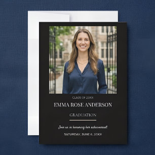 Photo Graduation Invitation Template for Her