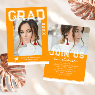 Photo Graduation Party Elegant Modern Script
