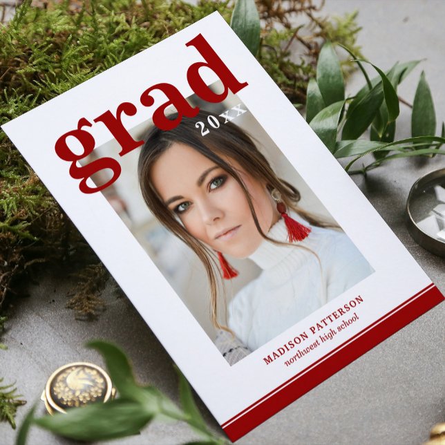 Photo Graduation Party Elegant Modern Script (Creator Uploaded)