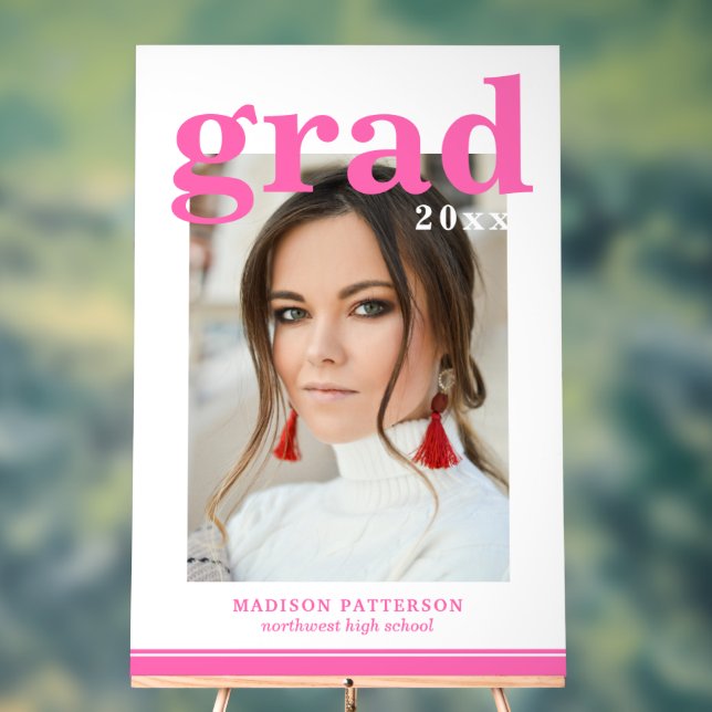 Photo Graduation Party Élégant Script moderne (Neutre)