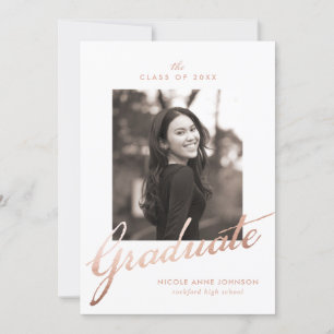 Photo Graduation Party Invitation Card