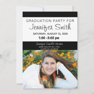 Photo Graduation Party Invitations, Coronavirus Announcement