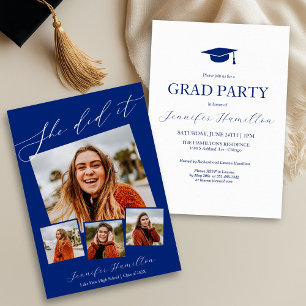 Photo Graduation Party Invite Announcement 