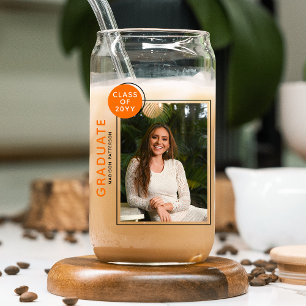 Photo Graduation Party Script moderne Black Orange