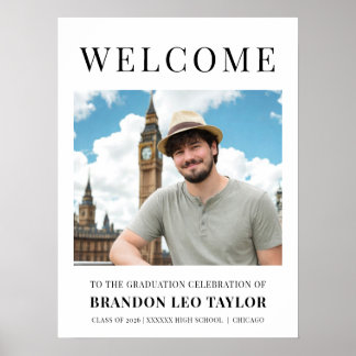 Photo Graduation Party Welcome Board Poster