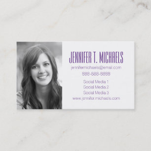 Photo Graduation   Plastic Construction Blocks Calling Card