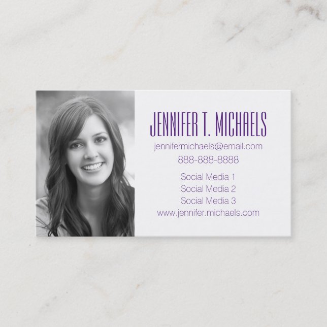 Photo Graduation | Plastic Construction Blocks Calling Card (Front)