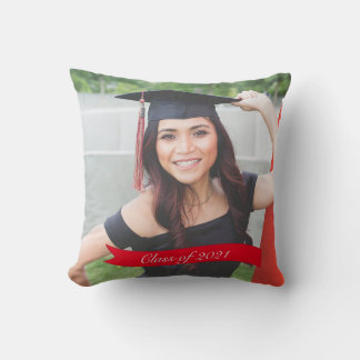 Photo Graduation Throw Pillow Personalized
