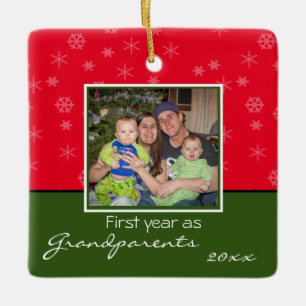 Photo Grandparents Christmas Ornament