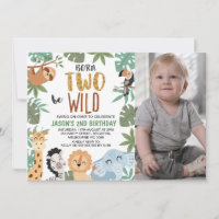 Photo Green Brown Born Two Be Wild 2nd Birthday