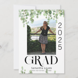 Photo Greenery Graduation Faire-part