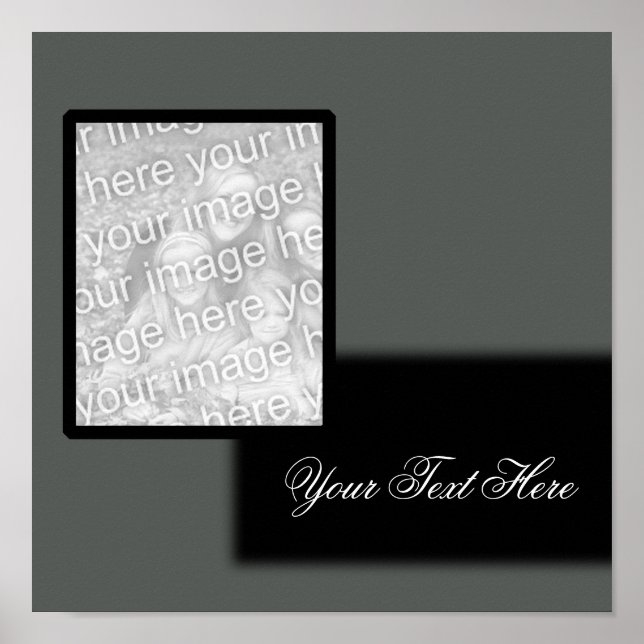 Photo Grey/Black Poster (Front)
