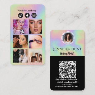  Photo Grid Instagram QR code social media  Business Card