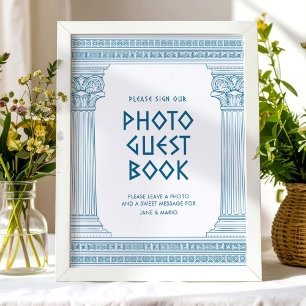 Photo guest book sign for Ancient History event