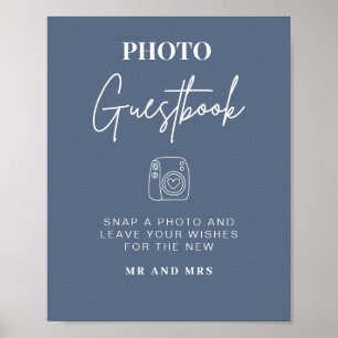 Photo Guestbook   Modern Minimalist Wedding Sign