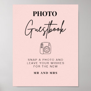 Photo Guestbook   Modern Minimalist Wedding Sign