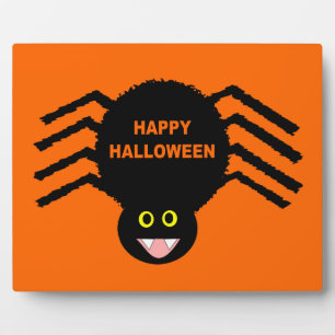 Photo Halloween Black Spider Plaque