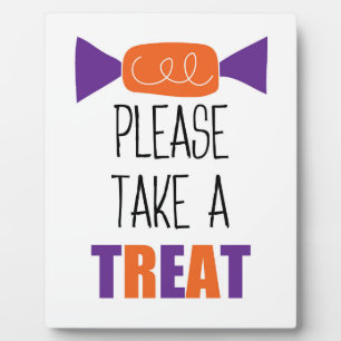 Photo Halloween Candy Please Take One Plaque