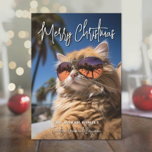 Photo - Handwritten Merry Christmas Large Holiday Card