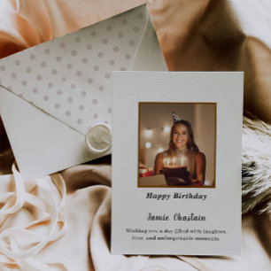 Photo Happy Birthday Card