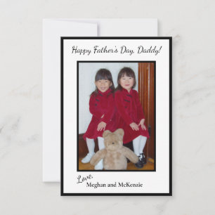 Photo Happy Father's Day Personalized Card