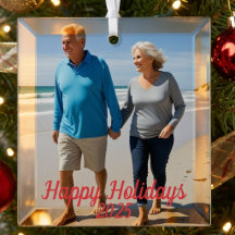 Photo Happy Holidays Red  personalize
