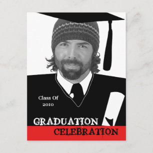 Photo Head Shot Insert Graduation Party Invitation