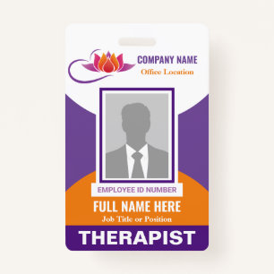 Photo Health Emotional Support Any Color Template Badge