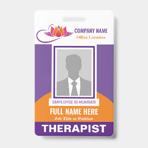 Photo Health Emotional Support Any Color Template Badge