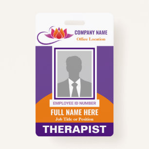 Photo Health Emotional Support Any Color Template Badge
