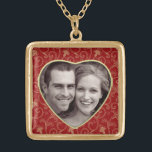 Photo Heart Medium Gold Finish Necklace<br><div class="desc">You can’t help but fall in love with this beautiful custom necklace to put your dear one’s photo. All you need to do is change the photo sample and place your own photo. You can make your photo bigger or smaller by clicking on "Customize it". This photo sample was taken...</div>