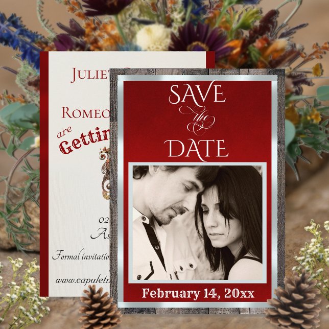 Photo & Heart - Red Save The Date (Creator Uploaded)