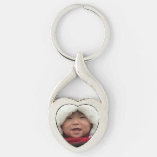 Photo Heart Shaped Keychain
