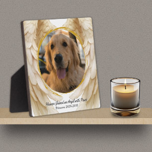 Photo Heaven Gained Angel With Paws Pet Memorial Plaque
