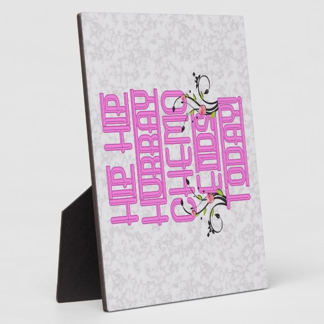 Photo Hip Hip Hurray Chemo se termine aujourd'hui Plaque (Côté)