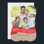 PHOTO HOLIDAY BANNER stylish gold confetti kraft<br><div class="desc">by kat massard >>> kat@simplysweetPAPERIE.com <<< *** NOTE - THE SHINY GOLD EFFECT AND KRAFT LOOK ARE A PRINTED PICTURE Send and extra special message with style and pizzazz this year... Personalized with your details & photos my modern holiday products are sure to stand out from the flurry of greetings...</div>
