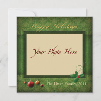 Photo Holiday Card, "Happy Holidays"