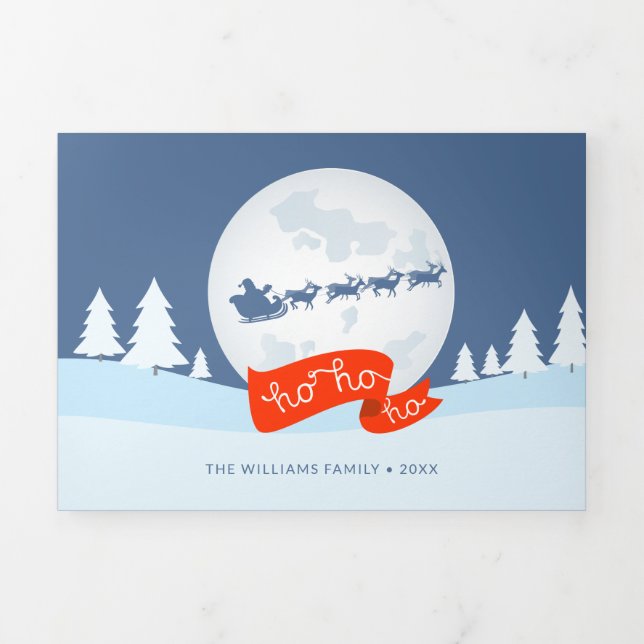 PHOTO HOLIDAY CARD | Ho Ho Ho Happy Holidays (Cover)