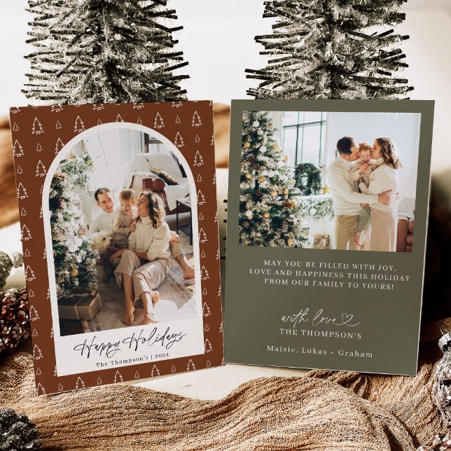 Photo Holiday Card, Modern Christmas Card (Creator Uploaded)