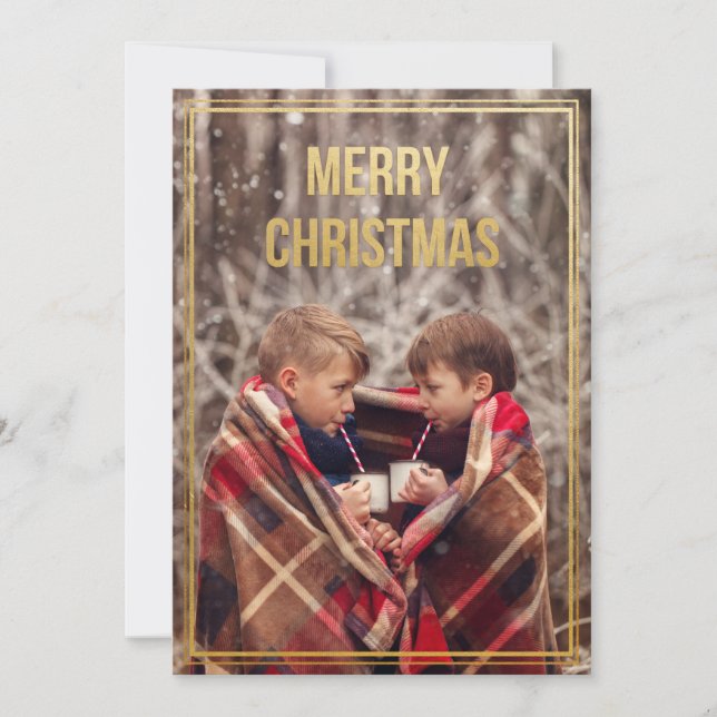 Photo Holiday Christmas Greeting Card (Front)