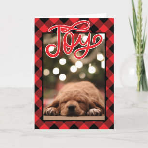 PHOTO HOLIDAY   Joy and Buffalo Checks Card