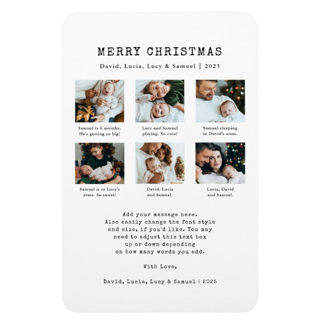Photo Holiday  Magnet (Vertical)