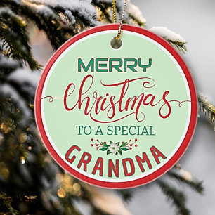 Photo Holiday Ornament for Special Grandma!