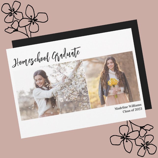 Photo Homeschool Graduation Faire-part (Créateur téléchargé)