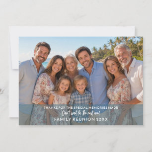 Photo Horizontal or Panoramic Family Reunion Holiday Card