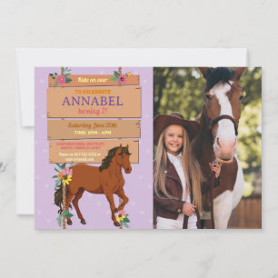 Photo Horse équitation Invitation du parti Pony Pu